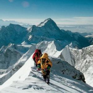Scene from the 1998 IMAX documentary, “Everest” narrated by Liam Neeson. Courtesy of MacGillivray Freeman Films