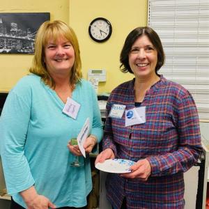 Auxiliary Board Member, Deb Moorefield, right. with her neighbor, Kathy Harris. Courtesy photo