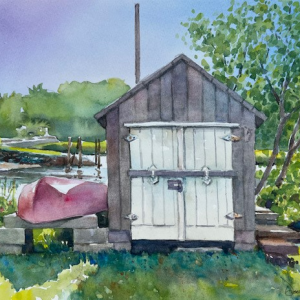 Watercolor by Diane Dubreui who will lead a watercolor class at Maine Art Gallery beginning June 26. Courtesy of the venue