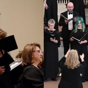 Tapestry Singers and the St. Cecilia Chamber Choir share a stage June 10 and 11 at the Damariscotta Baptist Church. Courtesy of Beth Preston