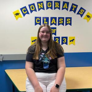 Rachel Barter, class valedictorian, had made the most of her time at BRHS through her school involvement. ISABELLE CURTIS/Boothbay Register