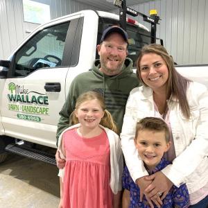 The Wallace Family - Mike and Rachel (back), Aurora and Brock (front). Sarah Sherman photo