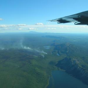 Lightning-caused forest fires in remote places like this in the Northwest Territories are usually left to burn unless they endanger human communities, as the cost and logistics of fighting such fires are enormous. Courtesy of Jeff Wells.
#bird-column, #jeff-and-allison-wells, #maine, #birds, #boothbay register, #boreal forest, #canadian wildfires