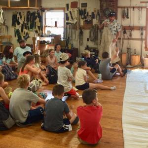Visiting the Sail Loft. Pauline Dion photo