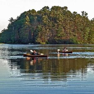 Kayakers paddle past the Lincoln Sill. Courtesy of Andy Cozzi