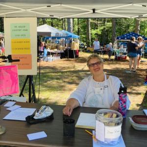 Parishioner Debbie King at last year’s event. Courtesy photo