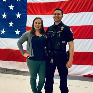 Boothbay Harbor Police Department Sgt. Jacob “Jake” Powers and wife Lindsey. Courtesy photo