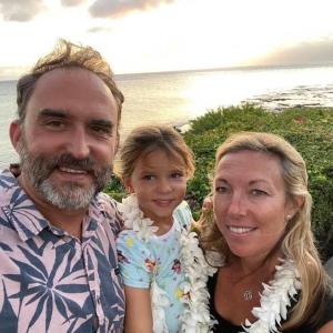 Reese Davis’s brother Nick Knowlton, his wife Tilley, and their daughter Maisey are unharmed but have lost everything after the devasting wildfires in Maui. Courtesy of Reese Davis