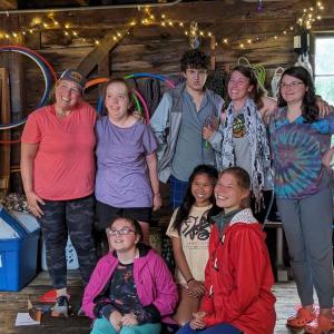 Sunbeam Camp staff and adventurers close out their time together. Courtesy photo
