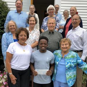 Alex Antoine received a $2,900 scholarship Sept. 10 from East Boothbay Methodist Church to pursue a nursing degree. BILL PEARSON/Boothbay Register