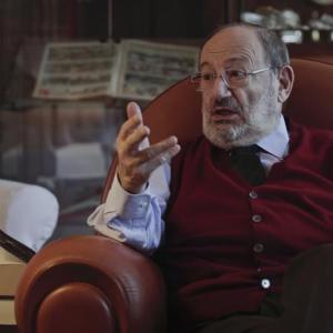 Umberto Eco in a scene from "Umberto Eco: A Library of the World.” The documentary plays Oct. 26 and 27 at the Lincoln Theater. Courtesy of the venue
