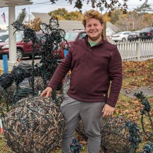 Brent McHale, lighting designer for CMBG’s Gardens Aglow. CANDI JONETH/Boothbay Register