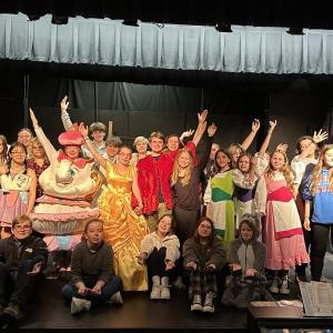 The cast and crew of Boothbay Region High School’s upcoming shows, “Beauty and the Beast Jr.” Courtesy of Dr. Mary Miller
