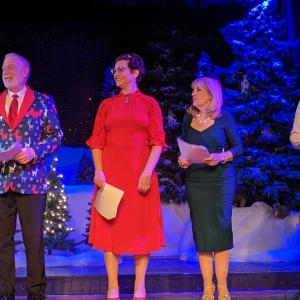 Carolers John Adams, Devin Dukes, Lynne McGhee and Jason Hersom lead the audience through holiday favorites. CANDI JONETH/Boothbay Register