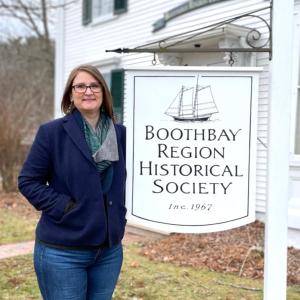 Aimée Keithan started as Boothbay Region Historical Society’s first executive director in December. FRITZ FREUDENBERGER/Boothbay Register