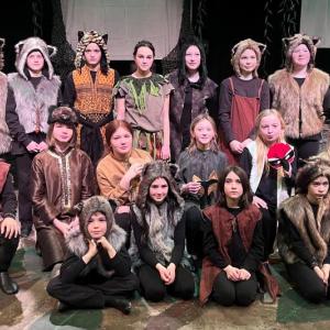 The Heartwood Youth cast of “The Jungle Book” will present two public performances on Jan. 26 and 27 at 7 p.m. in the Poe Theater. Courtesy of Heartwood