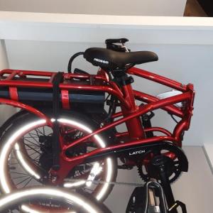 Folding e-bike. JANE CARPENTER/Boothbay Register