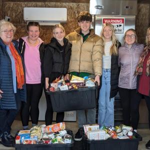 From left: Manon Lewis, Meg Sledge, Lily Nein, Colby Allen, Kari Blake, Sarah Kreft and CRC Director of Operations Holly Stover.