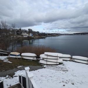 Part of the Junior Program fleet awaiting repairs before the high school sailing program starts at the end of March. Courtesy of BHYC