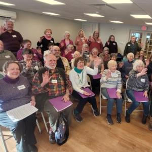 Many of our Lincoln Home residents joined in with members of the community for a lively singing session! The Lincoln Home Assisted lIving Newcastle Maine Vibrant Seniors Classic Harmony Senior Singing Group