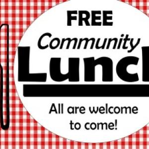 Every Monday at 11:30 Community Lunch, benefit, great food