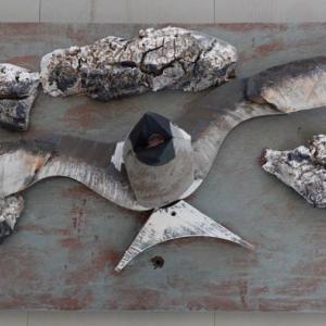 André Benoit: “Forked Tail Storm Petrel - A Harbinger” is at Southport Memorial Library through March. Courtesy of the venue André Benoit