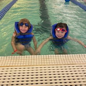 Elosie Hawke and Angus Kaler from Southport Central School. Courtesy of BRYMCA