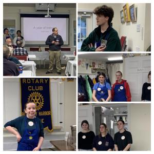 Scenes from the Interact Club’s spaghetti dinner fundraiser at the club house. Courtesy photo