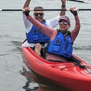 Karol and Walt Batansky of Boothbay took first place, winning the Speedy Gonzales award. CANDI JONETH/Boothbay Register