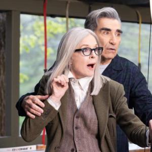 Diane Keaton and Eugene Levy in a scene from “Summer Camp” opening at Harbor Theater June 21. Courtesy of the venue