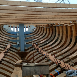 Ernestina Morrissey under construction. Courtesy photo