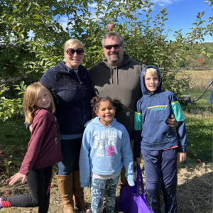 Hannah Wayda, Caleb Hogdon and their kids, from left, Kaylee, Emmy and Ben are this year’s ambassadors for the YMCA’s capital campaign and Annual Fund. Courtesy of Hannah Wayda