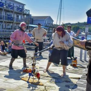 The Pirates of the Dark Rose give a puppet show at Whale Park June 25. FRITZ FREUDENBERGER/Boothbay Register
