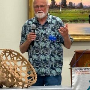Doug Lockwood talks about the benefits of doing what you love at the July 25 Boothbay Harbor Rotary Club meeting. Courtesy photo