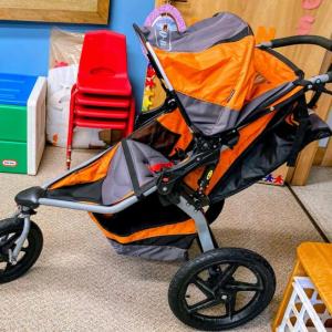 A BOB jogging stroller is among the items for sale at St. Giles Fair. Courtesy photo