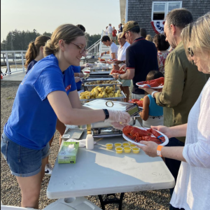 SYC annual Lobster Bake catered by Cozy’s Dockside. Courtesy of Janet Duchaine