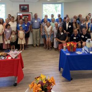 Guests at the Winslow Family Community Room dedication. Courtesy of BRYMCA