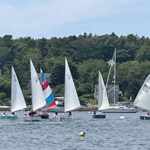 Turnabouts at Five Islands during the Five Islands Ice Cream Race. Courtesy of Jen Phippen