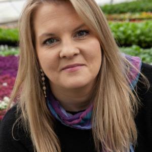 Hannah Marden-Johnson, a Lincoln County high school teacher, is one of six survivors of domestic abuse sharing their stories and leading a community conversation at Coastal Maine Botanical Gardens in Boothbay on Sept. 11. Photo by Patrisha McLean