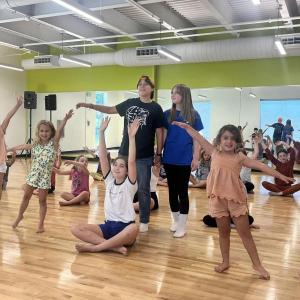 Learning performing arts at a “Finding Nemo” rehearsal. Courtesy of BRYMCA