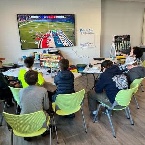 Middle school youth in Gaming Club. Courtesy of the BRYMCA