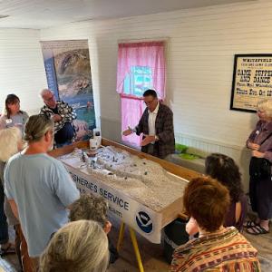 Max Tritt does a demonstration with the Stream Smart Table. Courtesy photo