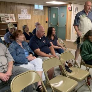 Stuart Smith was one of about a dozen Edgecomb taxpayers who expressed concern Aug. 6 over a 31.6% property tax increase. BILL PEARSON/Boothbay Register Smith