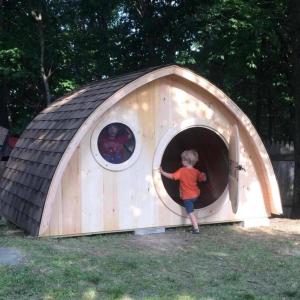 Join KELT and Bath at Play for ice cream in our new garden hobbit house! Courtesy of Wooden Wonders
