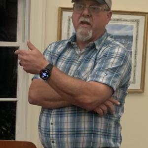Butler Road resident Todd Barter questioned whether the location was appropriate considering traffic was already problematic without a major subdivision. BILL PEARSON/Boothbay Register Todd Barter