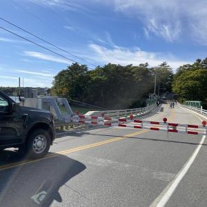 Barters Island bridge was closed for several hours Sept. 24. FRITZ FREUDENBERGER/Boothbay Register Barters Island bridge.