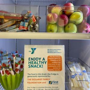 Grab N Go healthy snacks available at the YMCA. Courtesy of BRYMCA