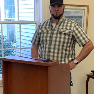 Boothbay selectmen heard from McGee Construction project manager Mike McGee Aug. 28 regarding a $75,000 fine assessed his company. Later, selectmen rescinded the fine assessed earlier this month. BILL PEARSON/Boothbay Register