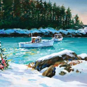“December Cove” by Sandy Crabtree Crabtree painting