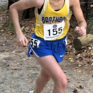 A girl runner. 